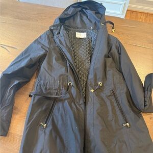 Cole Haan Black Utility Jacket with Hood